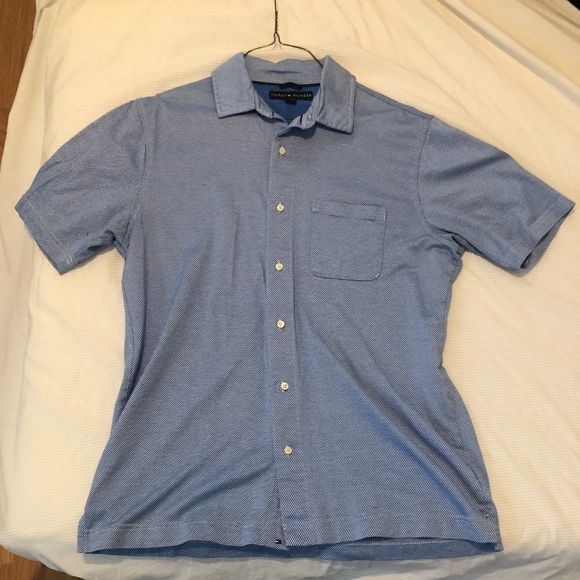 Men's Tommy Hilfiger Short-Sleeve Shirt - Picture 1 of 3